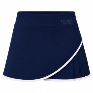 Navy Wrap Tennis Skirt