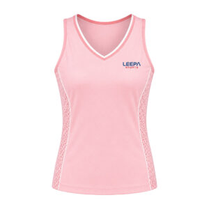 Pink Mesh Tennis Top