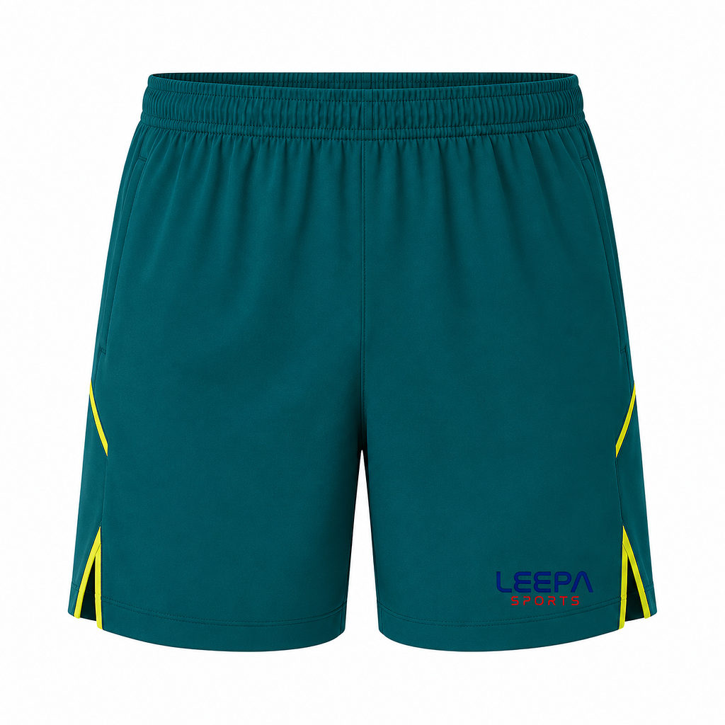 Teal Yellow Tennis Shorts