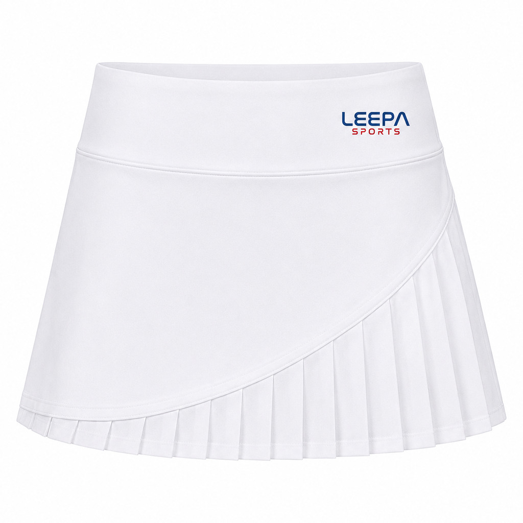 White Pleated Tennis Skirt