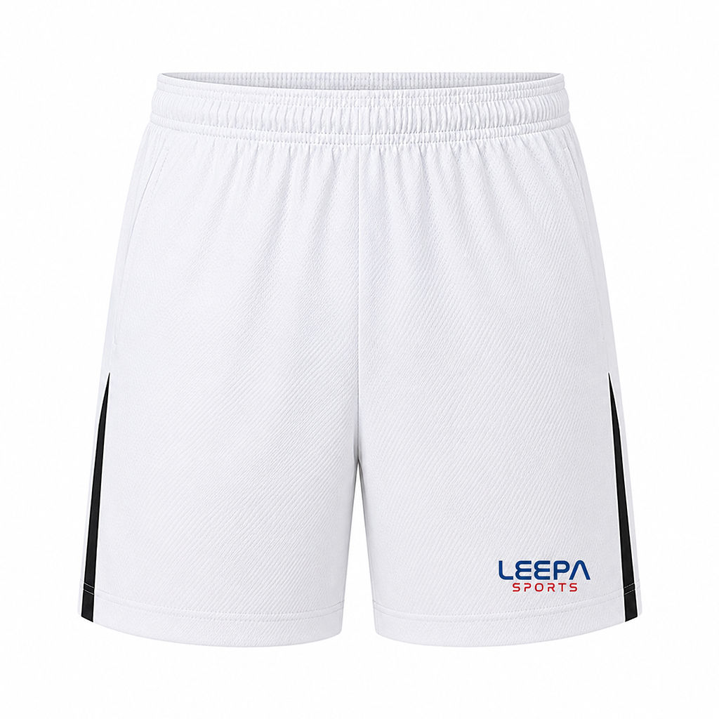 White Stripe Tennis Shorts