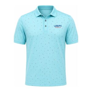Aqua Speckle Polo