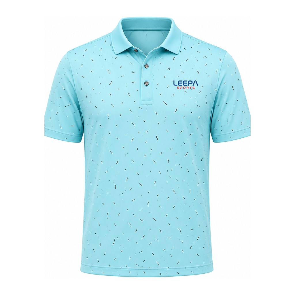 Aqua Speckle Polo