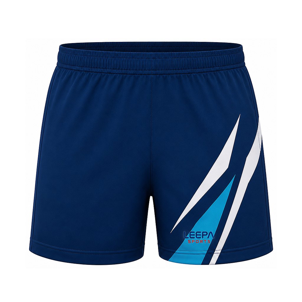 Aqua Stripe Rugby Shorts