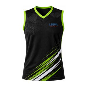 Black Lime Hockey Sleeveless Top