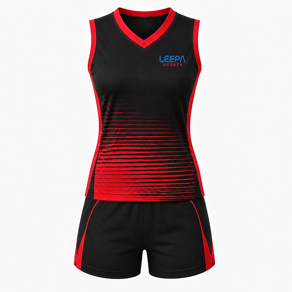Black Red Volleyball Uniform