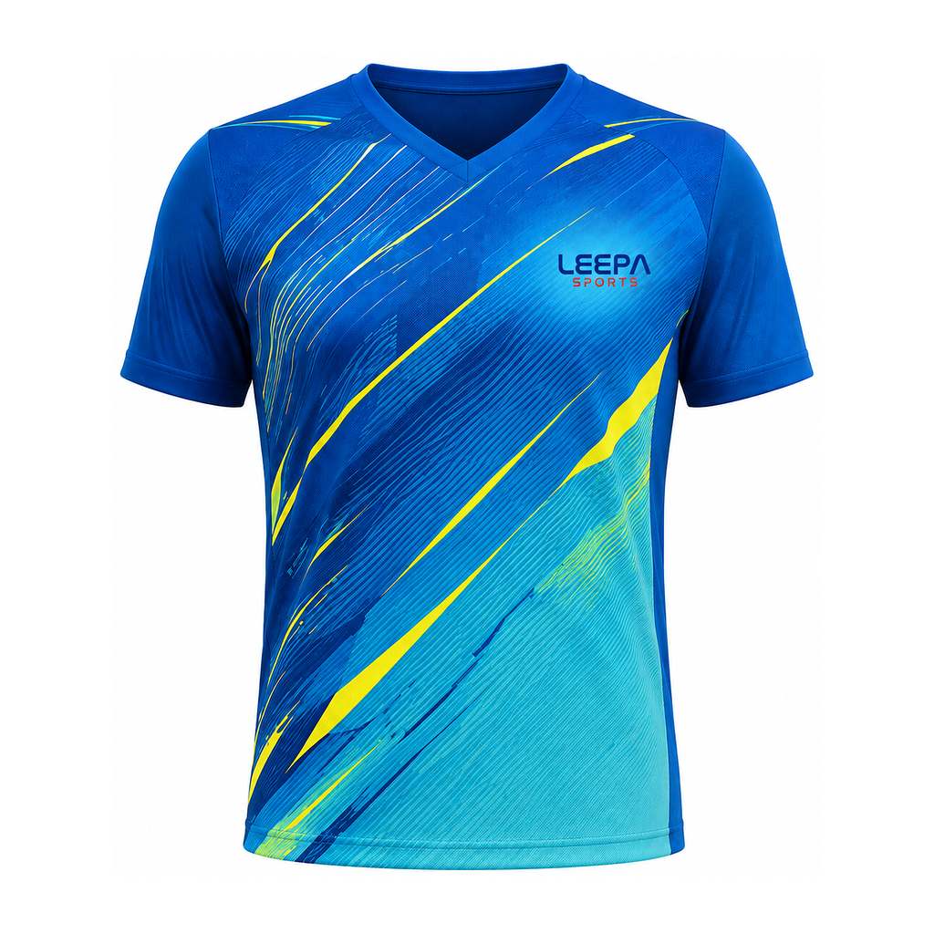 Blue Badminton Men Jersey
