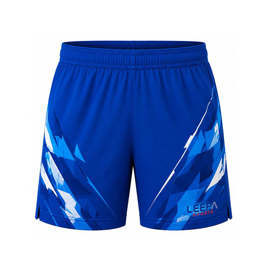 Blue Crystal Table Tennis Shorts