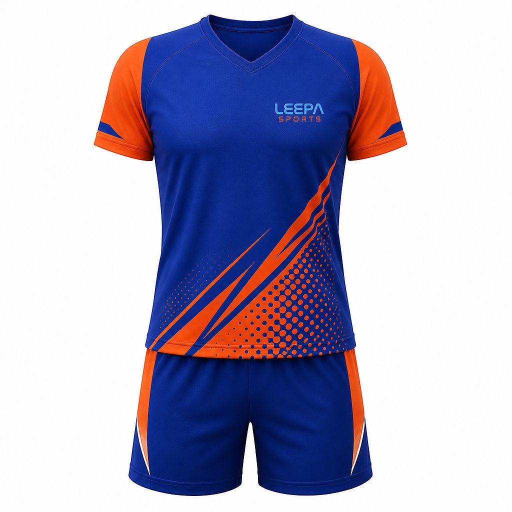 Blue Orange Volleyball Uniform