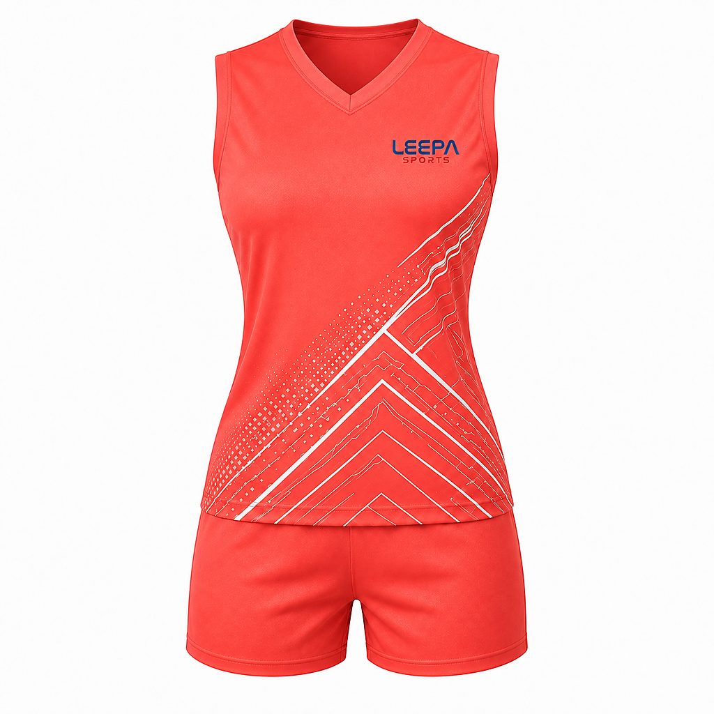 Coral Chevron Volleyball Uniform