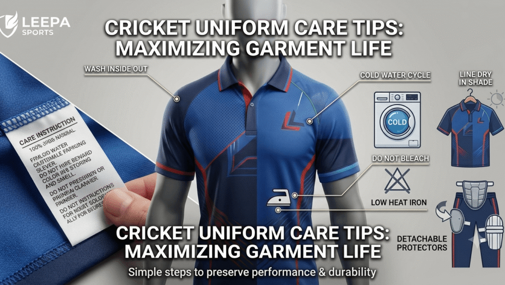 cricket uniform care tips