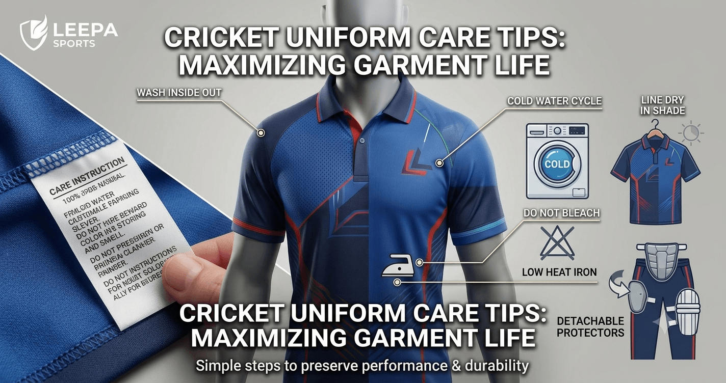 cricket uniform care tips