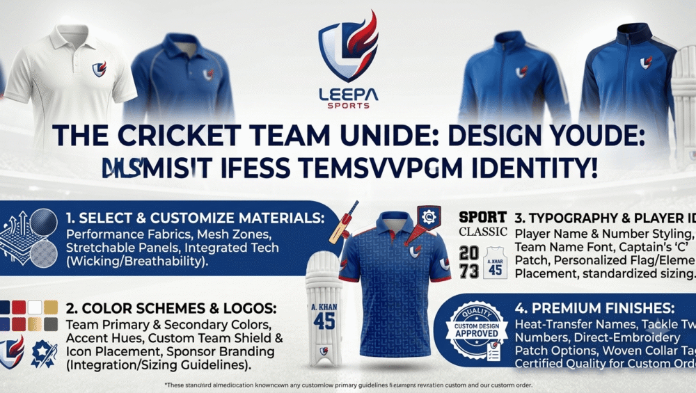 How to do Customization of Cricket Team Uniform