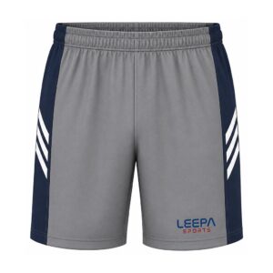 Gray Panel Baseball Shorts