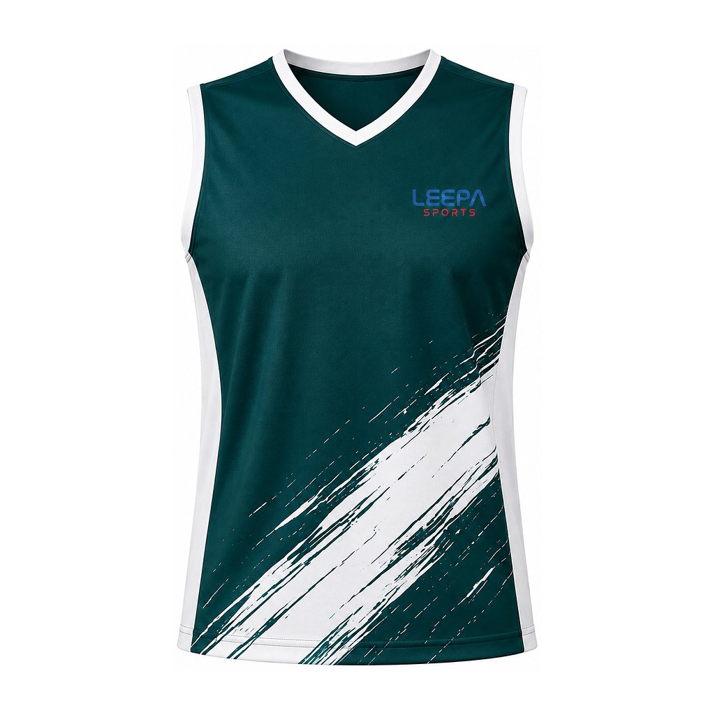 Green Brush Hockey Sleeveless Top