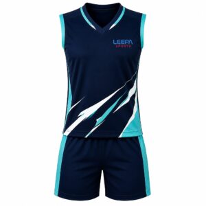 Navy Aqua Volleyball Uniform