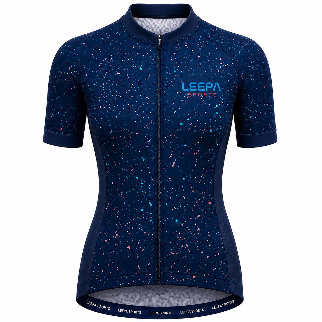 Navy Speckle Cycling Jersey