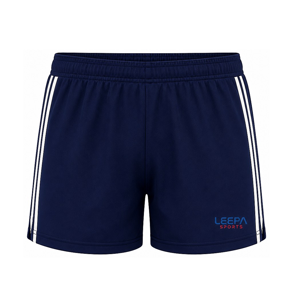 Navy Stripe Rugby Shorts