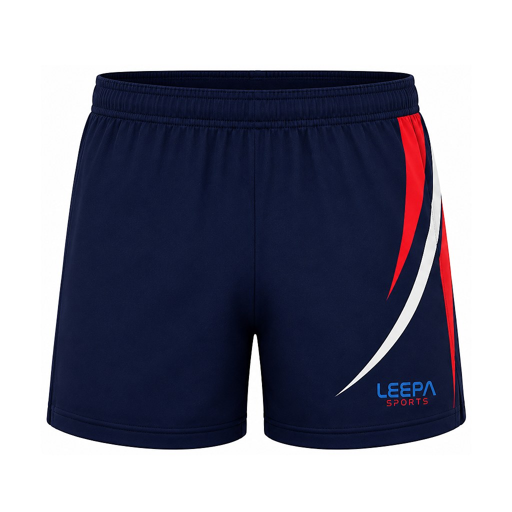 Navy Swoosh Rugby Shorts