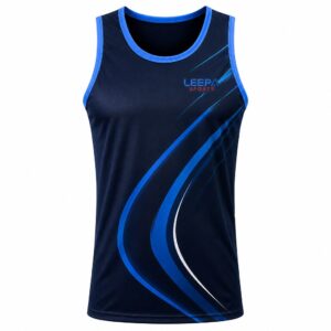 Navy Wave Boxing Vest