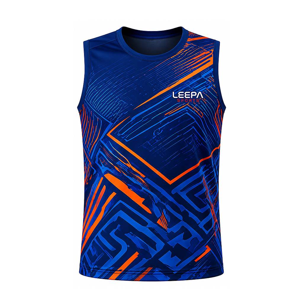 Orange Geo Tennis Shirt