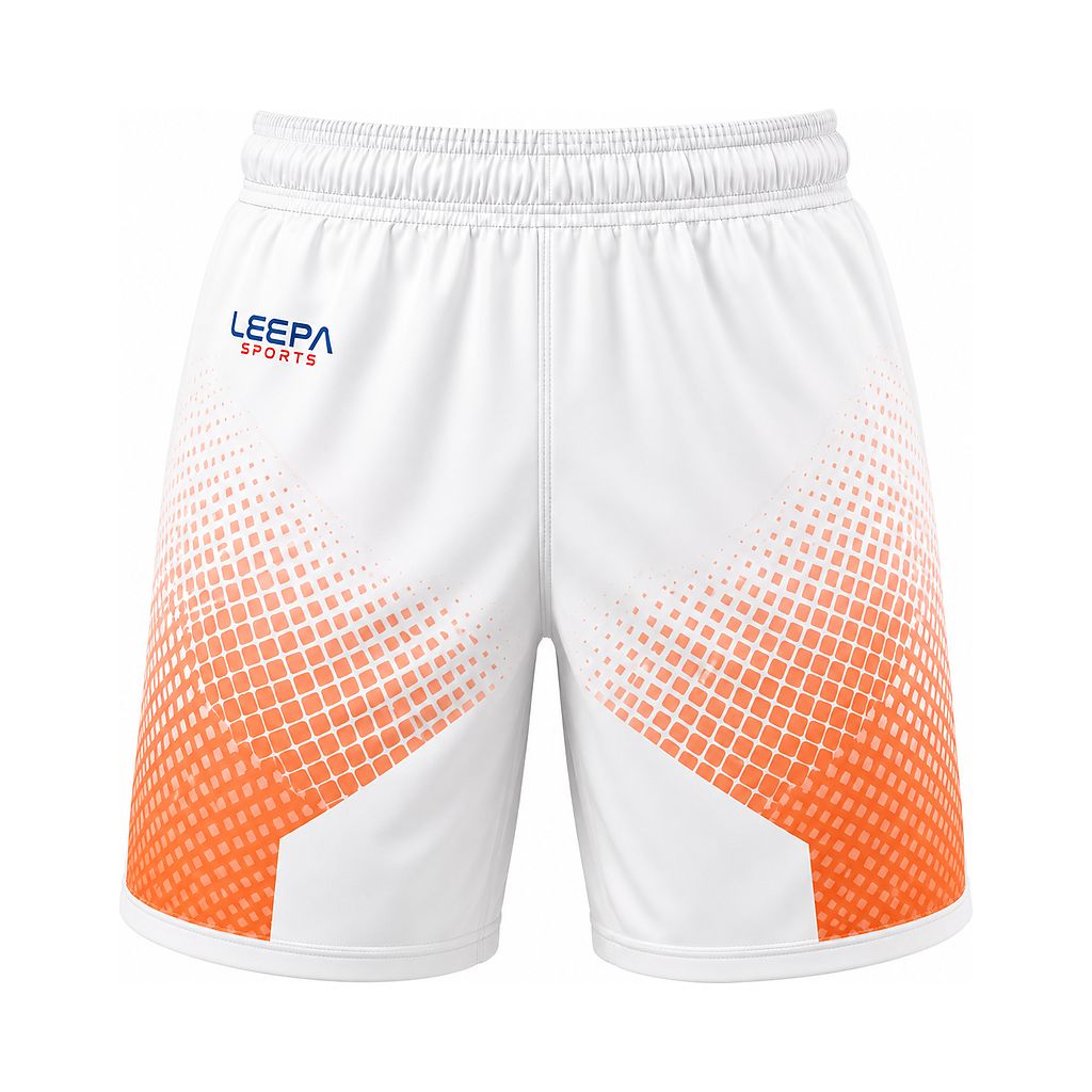 Orange Grid Shorts Athletics Apparel