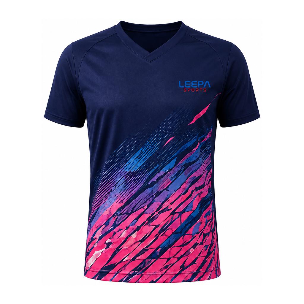Pink Badminton Men Jersey