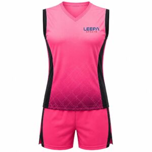 Pink Black Volleyball Uniform