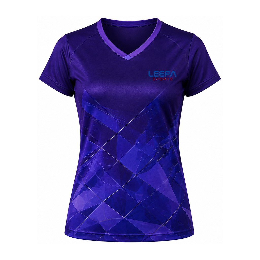 Purple Badminton Women Jersey