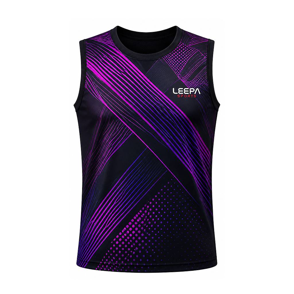 Purple Cross Tennis Shirt