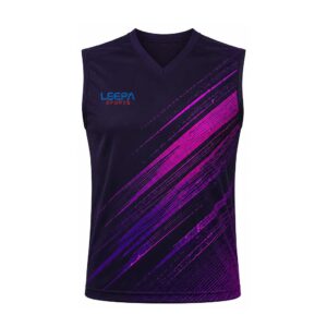 Purple Streak Badminton Shirt
