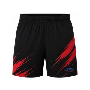 Red Brush Badminton Shorts