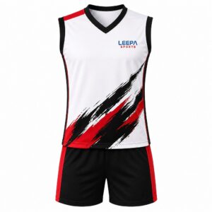 Red Brush Volleyball Uniform