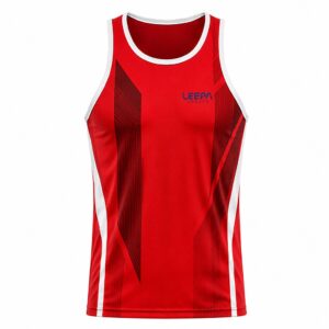 Red Geometry Boxing Vest