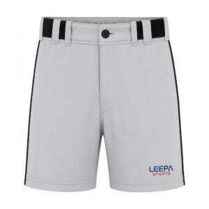 Silver Black Baseball Shorts