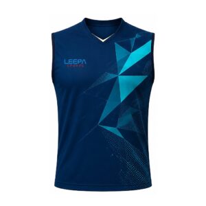 Teal Geo Badminton Shirt