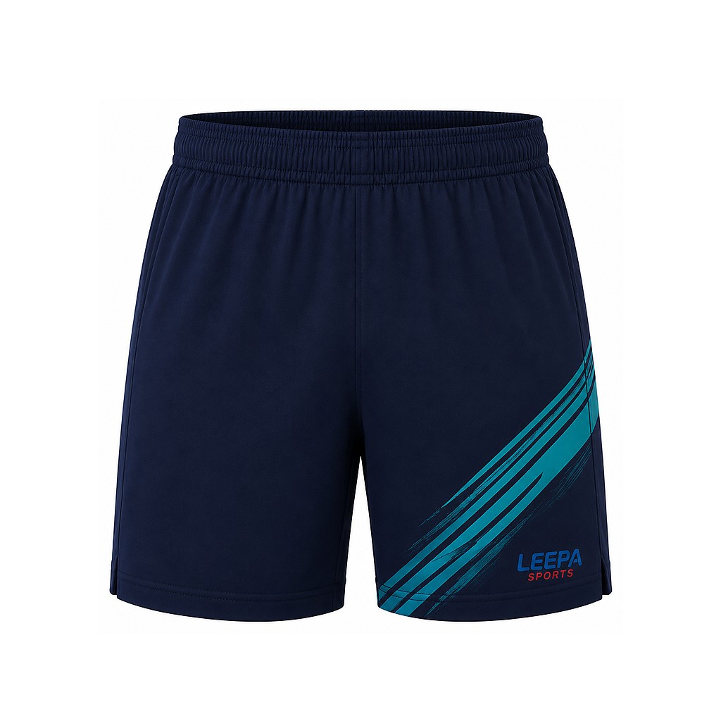 Teal Slash Badminton Shorts