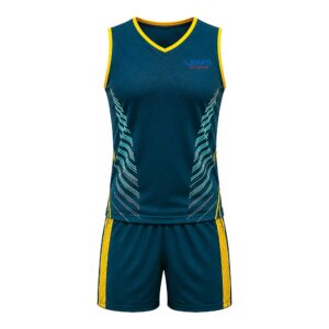 Teal Yellow Training Athletics Apparel
