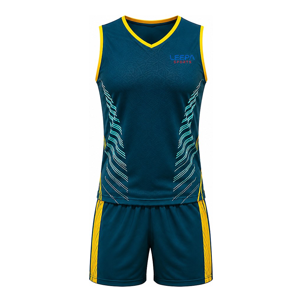 Teal Yellow Training Athletics Apparel