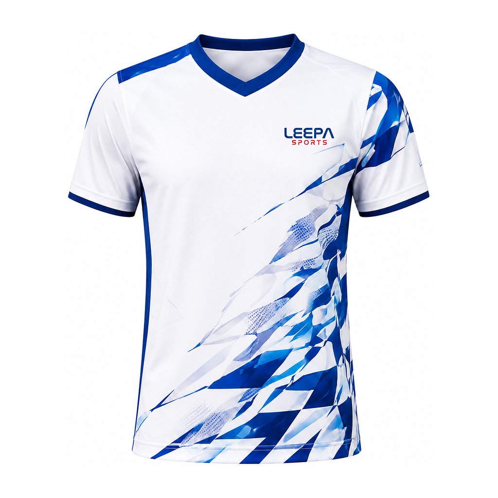 White Badminton Men Jersey