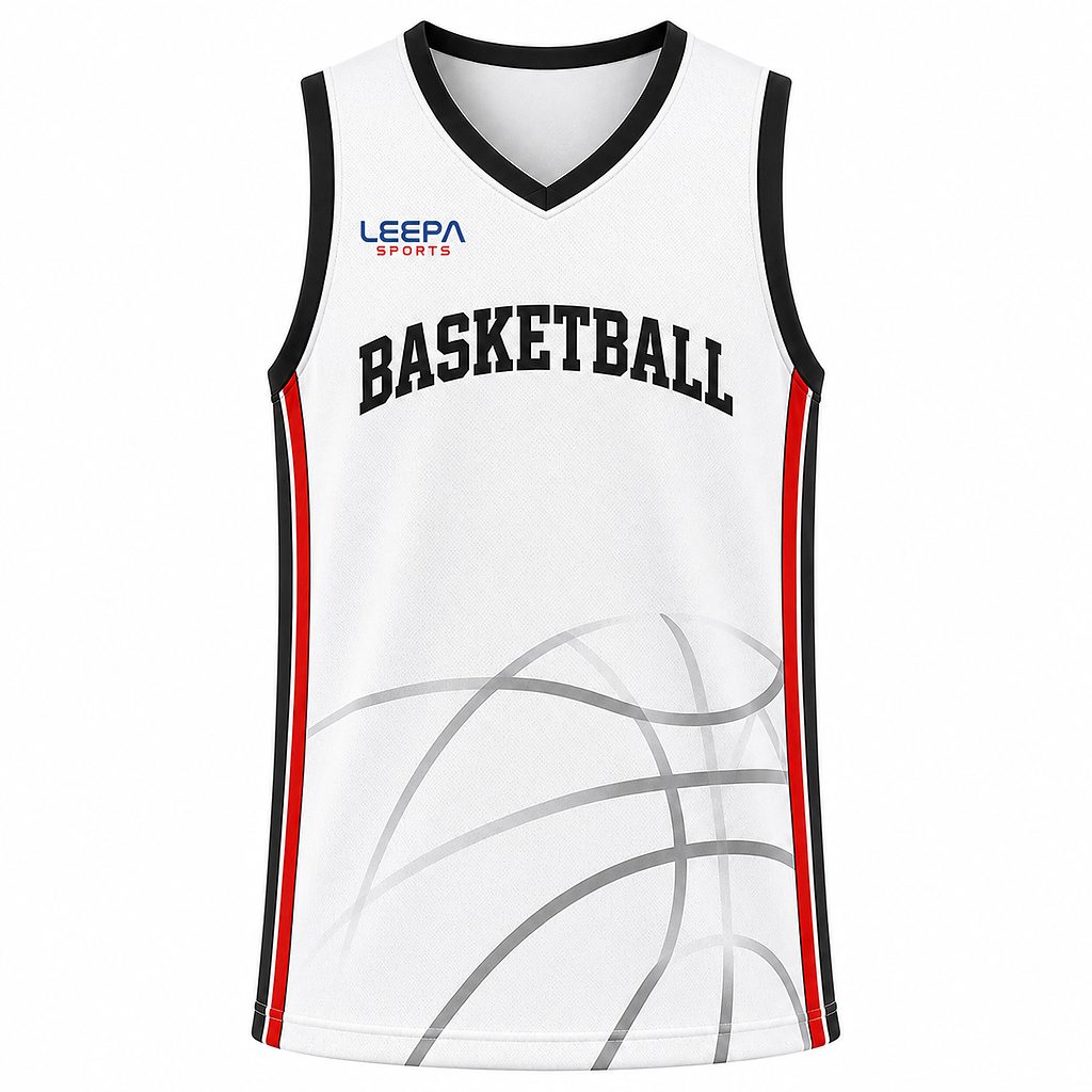 White Basketball Tank