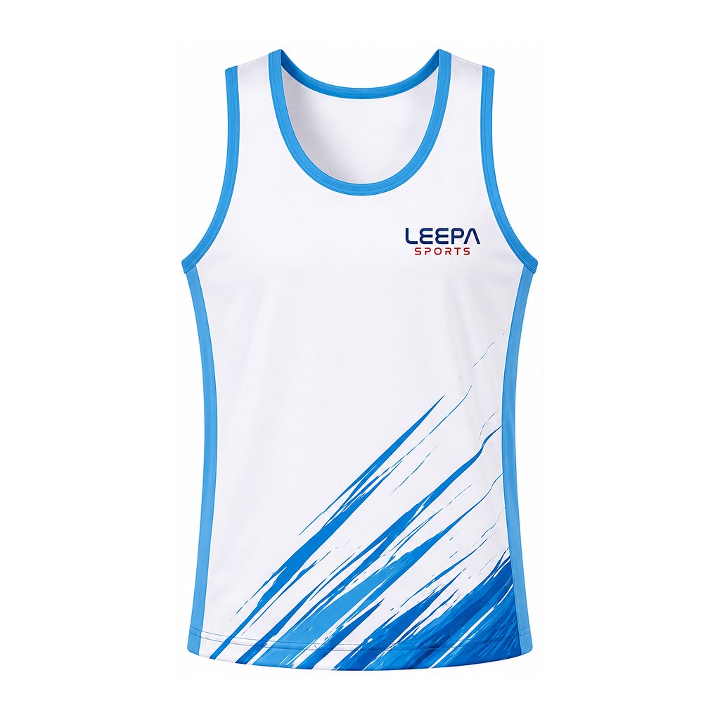 White Hockey Tank Top