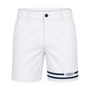 White Stripe Golf Shorts