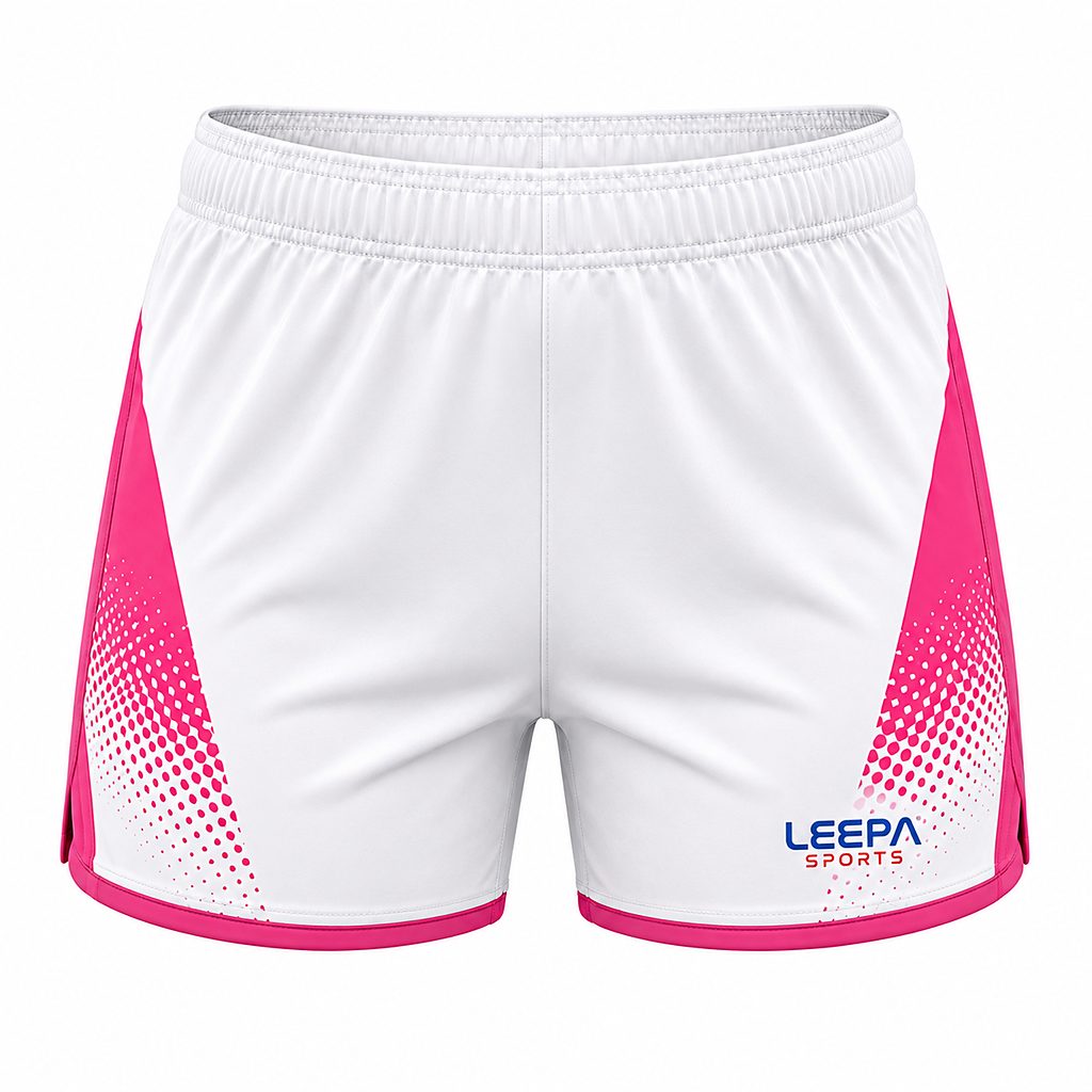 White Pink Volleyball Shorts