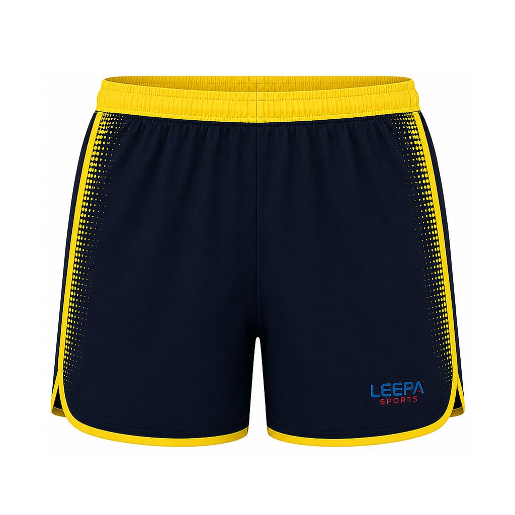 Yellow Panel Rugby Shorts