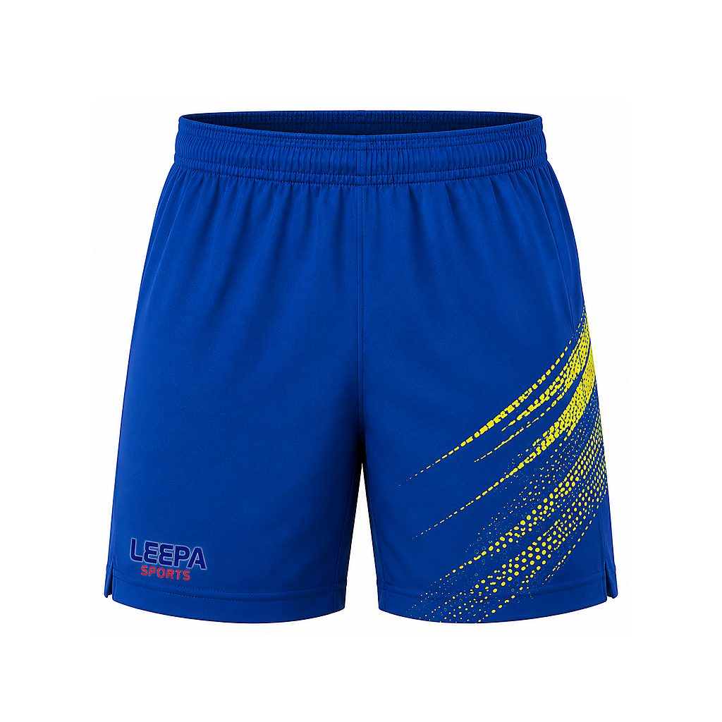 Yellow Spray Badminton Shorts