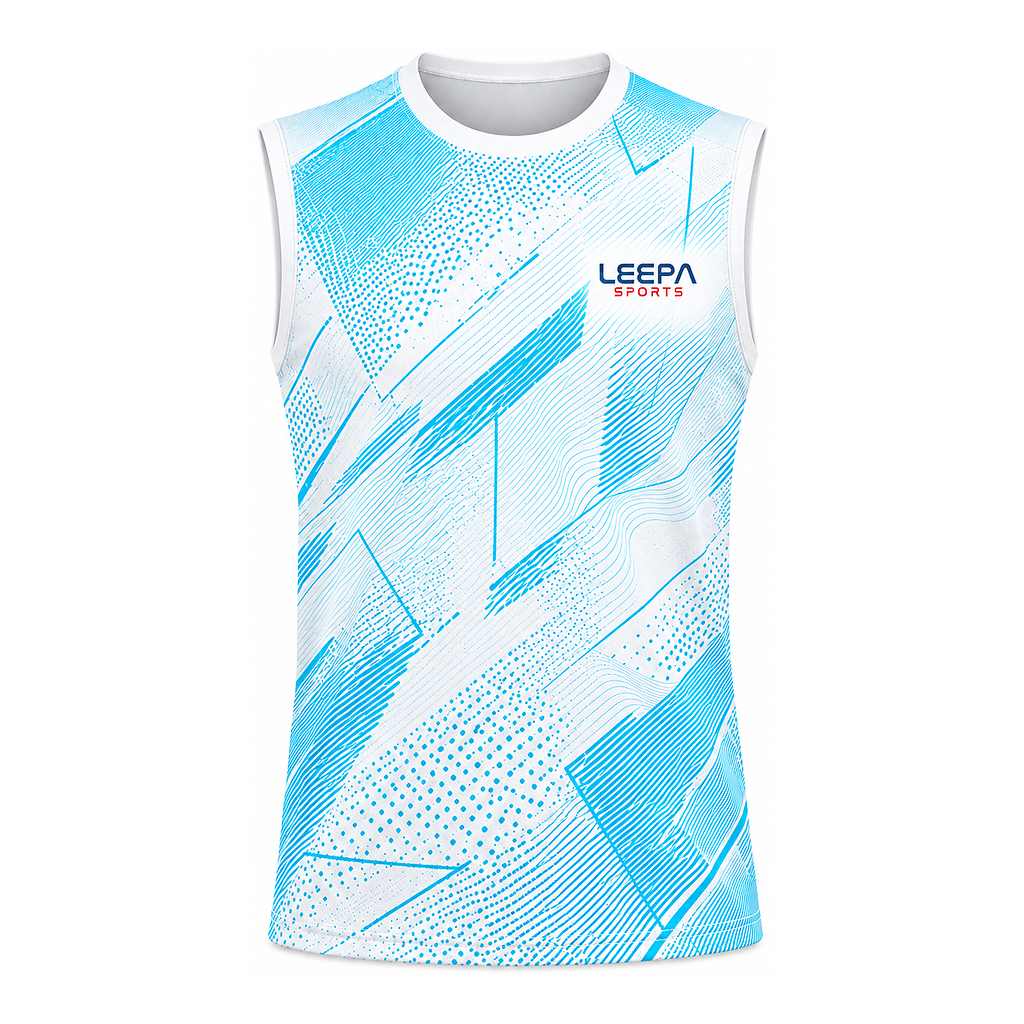 Aqua Abstract Soccer Jersey