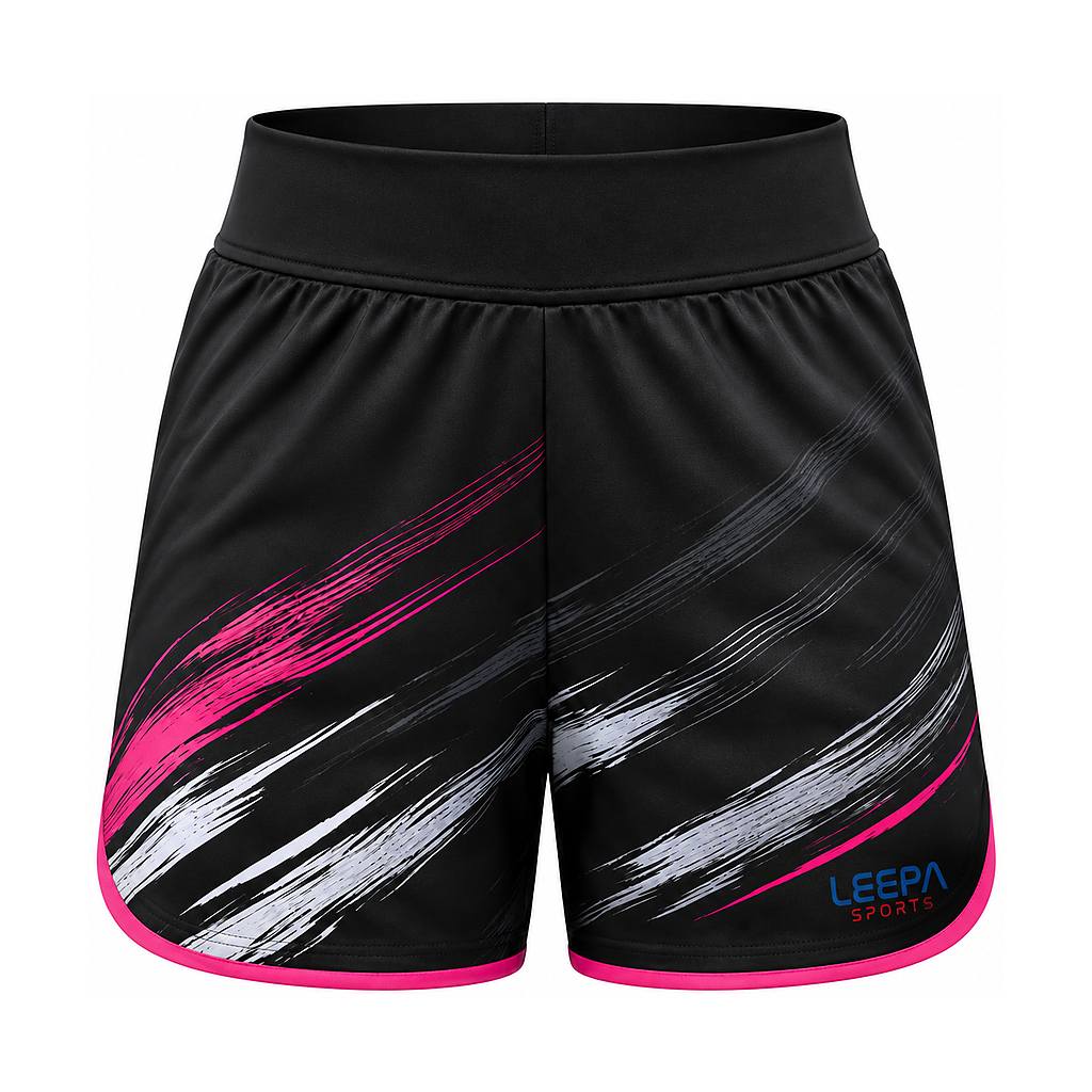 Black Brush Netball Shorts