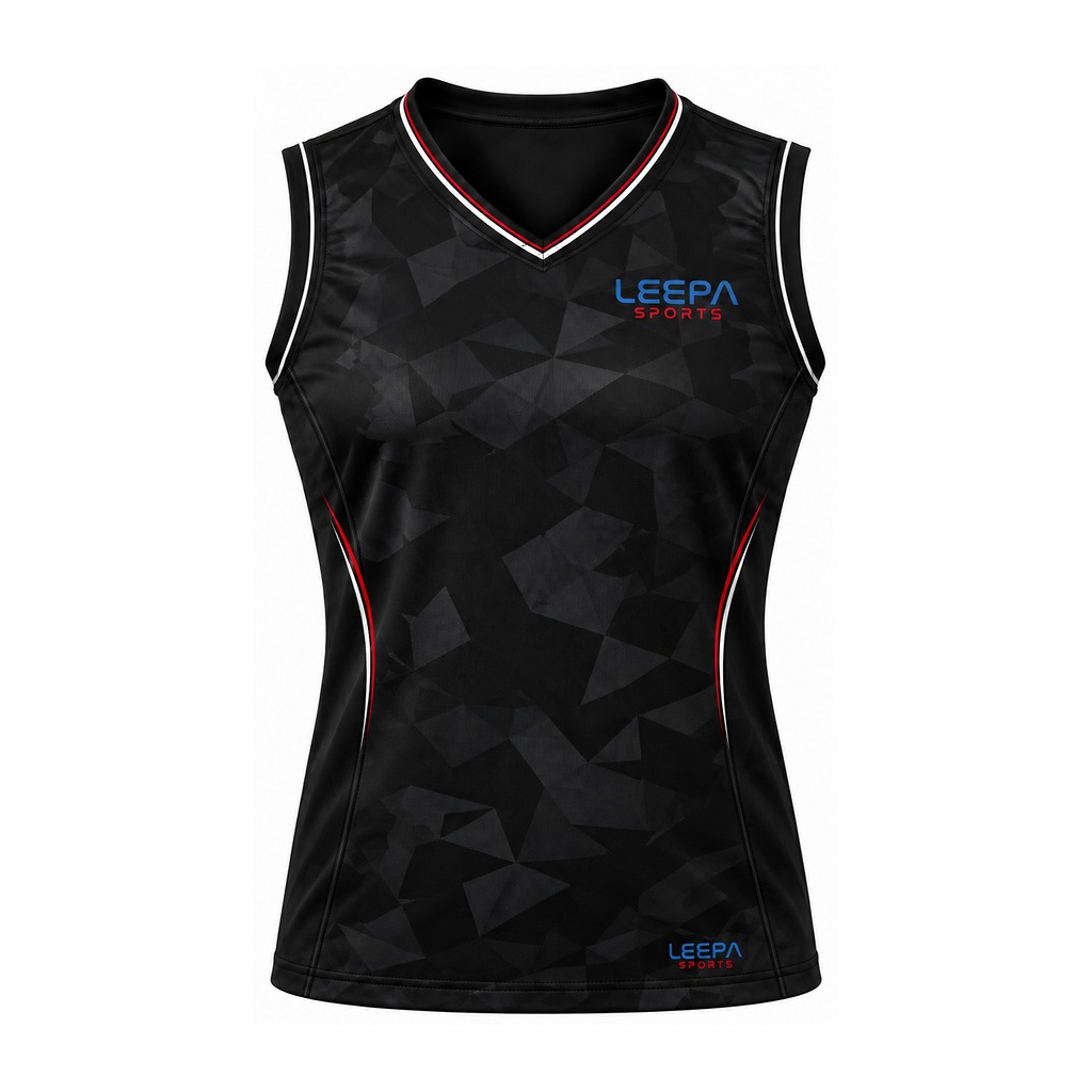 Black Geometric Softball Jersey
