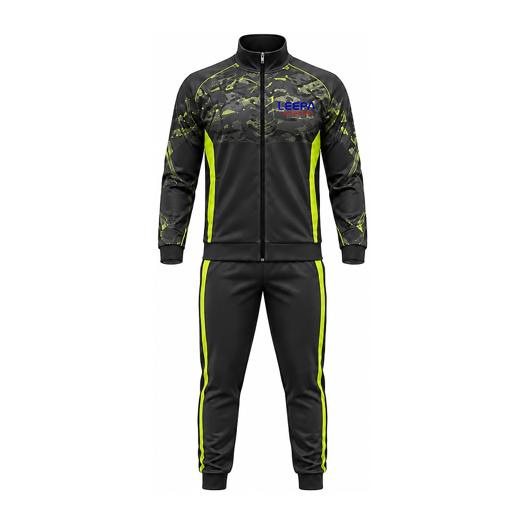 Black Lime Camo Tracksuit